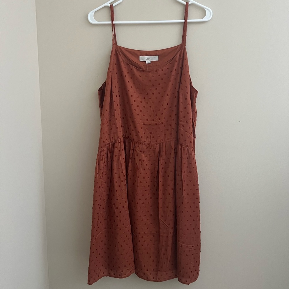 Loft drop waist spaghetti strap dress.